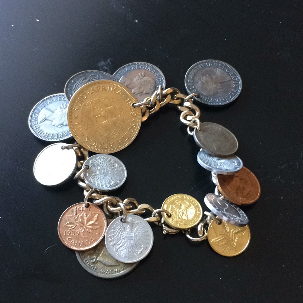 Antic coin bracelet